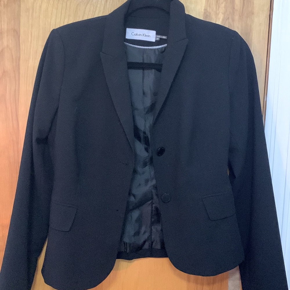 Calvin Klein Black Woman formal business blazer in 4p